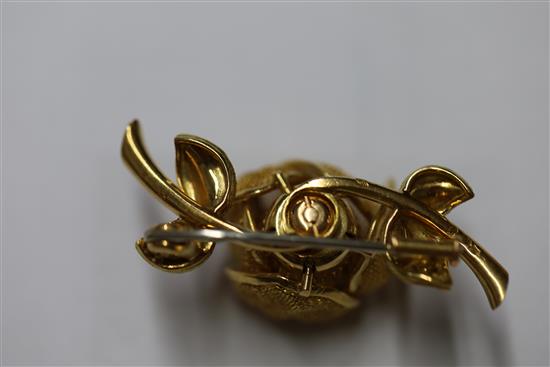 A suite of three items of 18ct gold and diamond set jewellery by Piaget,